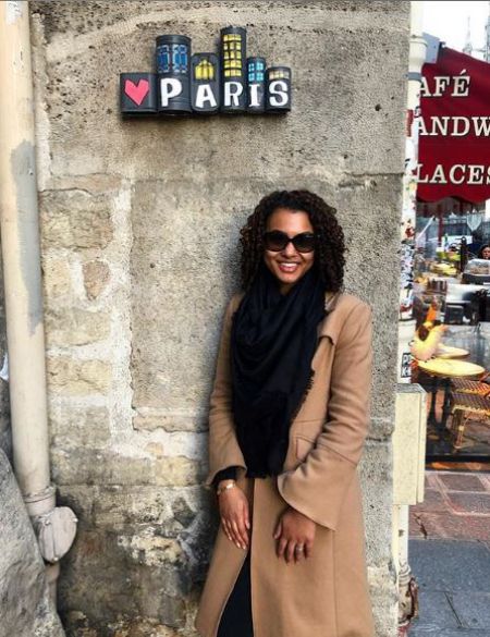 Malika Andrews enjoying her trip of Paris